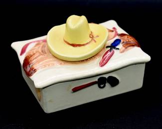 cowboy themed trinket box