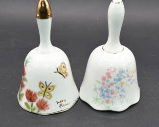 lot of 2 floral bells