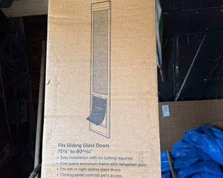 Pet sliding glass door asking price of $100.00 or best offer