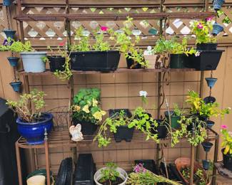 Metal plant stan & Garden items