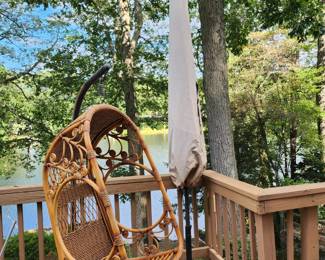 Boho outdoor swing