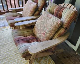 Wood patio chairs