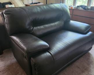 Leather recliner 2 seater sofa
