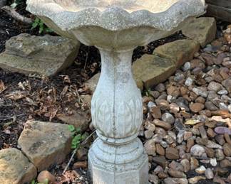 Concrete Birdbath