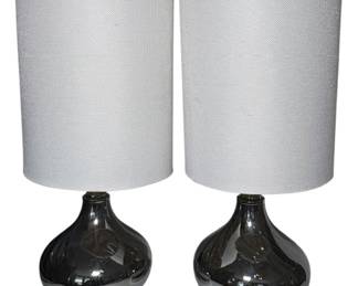 Pair of Silver Table Lamps