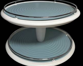 Tiered Lazy Susan Style Storage Trays
