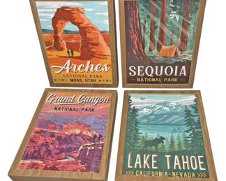 National Park Wood Wall Art
