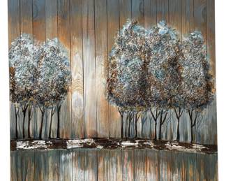 Textured Painting On Wood