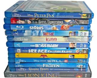 12 Childrens Blu Ray Discs