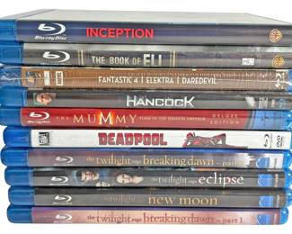 10 Blu Ray Discs