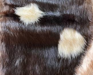 Real mink fur scarf
