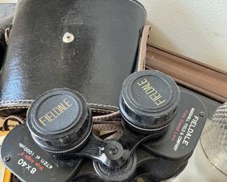 Retro Fieldale Binoculars 8x40 – Wide Angle 472ft/1000yds with Leather Case