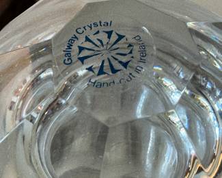 Galway Crystal Hand Cut Bowl – Authentic Irish Crystal Decorative Centerpiece