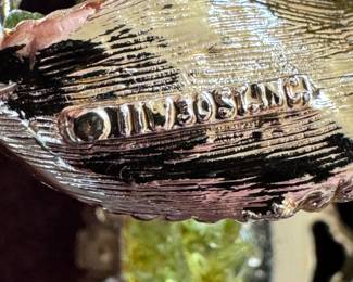 JJ Jonette Clip-On Earrings with Green Glass & Faux Pearls – Signed Collectible Set