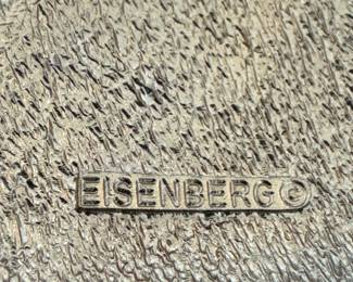 Signed Eisenberg Enamel Brooch, Earrings & Bracelet – Vintage Costume Jewelry