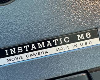 Vintage Kodak Instamatic M6 Super 8 Movie Camera with Case – Made in USA