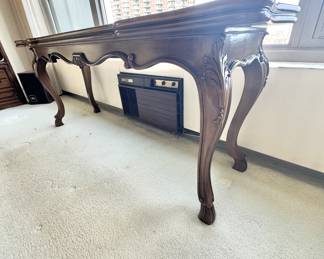 Karges Hand-Carved Walnut Dining Table – Collector Quality American Made