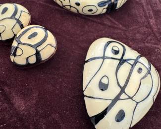 Rare Eisenberg Matching Jewelry Set – Enamel Mid-Century Modern Design