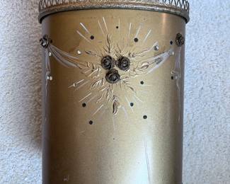 Burwood Products Co mid-century metal wastebasket/trash can