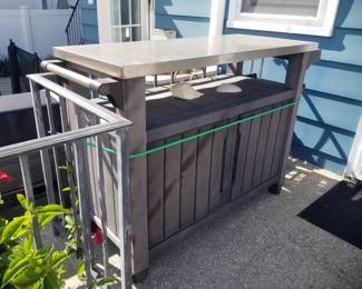 Deck box work station