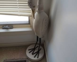 Shore bird sculpture