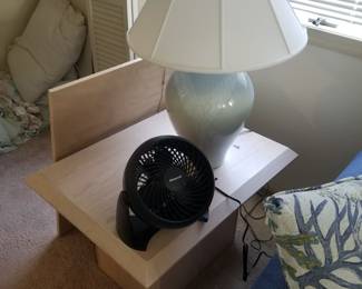 End table -two available; table lamp - two available