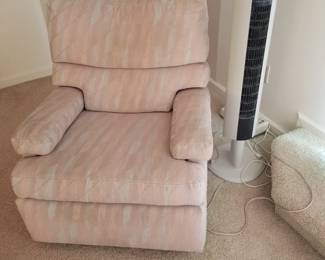 Recliner chair; tower fan
