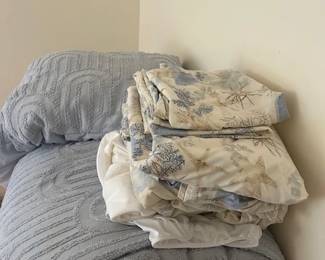 Blue King bedding, sheets, shams & mattress cover