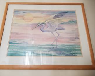 Blue Heron Twilight by Paul Brent