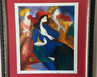 Serigraph Artwork Signed By Linda Le Kinff