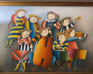 Fun Music Themed Canvas Art Piece