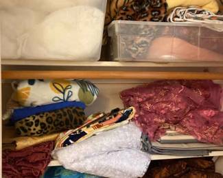 Large Lot Of Fabric And Polyester Filling