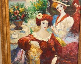 Original Framed Oil On Canvas By K. Barnes