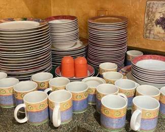 Large Lot Of Sakura Designed By Sue Zippin Dishware