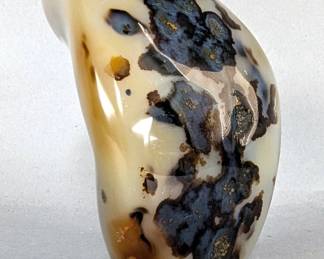Polished Moss Agate Freeform, 2.75" Tall