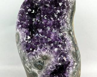 Amethyst Geode Specimen, 7.5" Tall x 4.25" Wide, 2.6kg