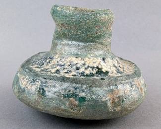 2,000-Year-Old Roman Glass Bottle, 1.75" Tall