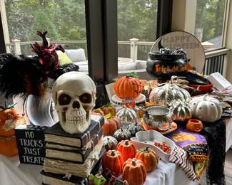 Tons of Halloween and fall decor (much more yet to be pictured)
