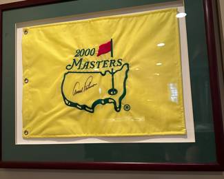 Arnold Palmer autographed Masters flag c.2000