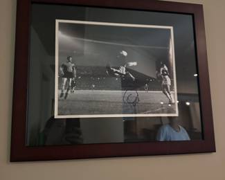 Autographed and authenticated Pele photograph 