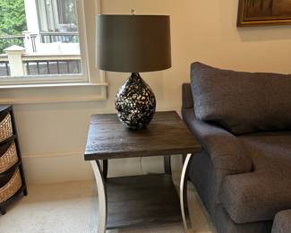 Global Views side tables and matching coffee table 