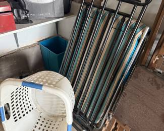 laundry basket, bed frame