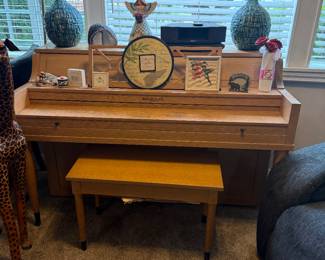 upright piano (hallet, davis & co piano)