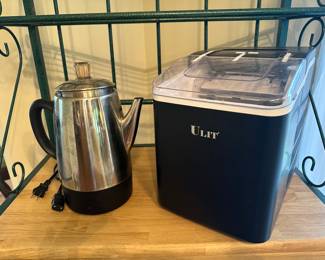 Percolator and Electric ice maker