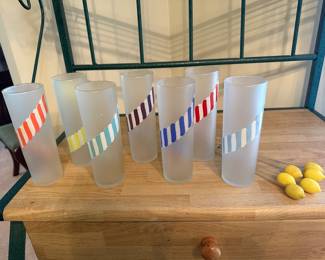 Vintage frosted glasses