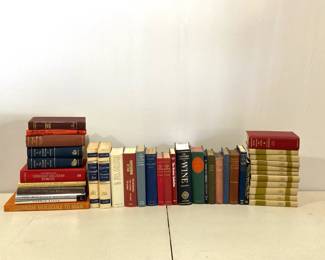 Lot 7558 Vintage Hardcover Books for Shelf Styling