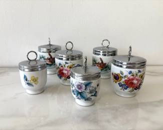 Lot 7539 Vintage Royal Worcester Porcelain Egg Poacher Coddlers