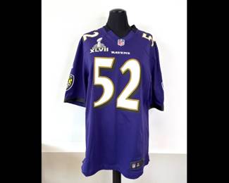 Lot 7378 Baltimore Ravens Ray Lewis NFL Jersey Size M