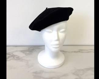 Lot 7428 Vintage Wool Beret Hat Made in France