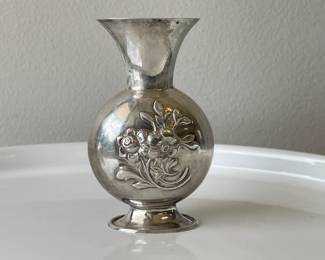 Lot 7508 1972 R.M. Trush Sterling Silver Vase Portugal